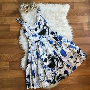 Club Monaco blue flower print dress